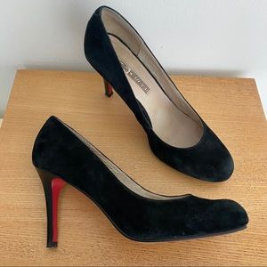 Black Suede Pumps, EU 38/ US 7.5